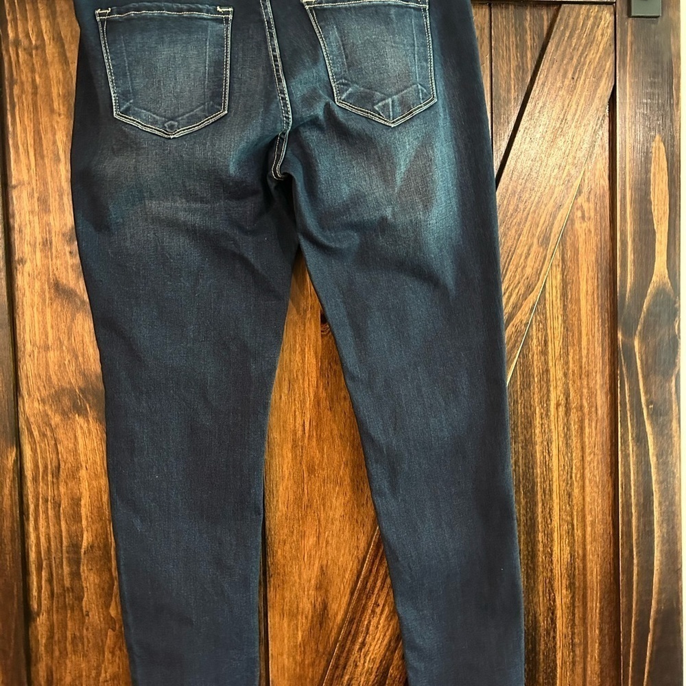 KanCan Blue Skinny Jeans with Vintage Wash - Picture 5 of 10